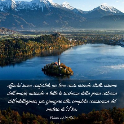 Picture 03 - Colossesi 2:2 RIV - affinché siano confortati nei loro cuori essendo - Bible Verse Picture