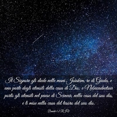 Picture 03 - Daniele 1:2 RIV - Il Signore gli diede nelle mani Joiakim, re di - Bible Verse Picture