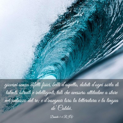 Picture 03 - Daniele 1:4 RIV - giovani senza difetti fisici, belli d’aspetto, - Bible Verse Picture