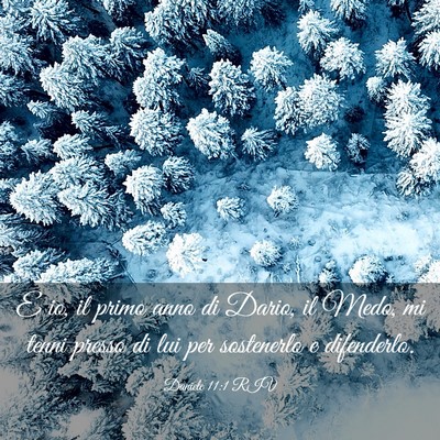 Picture 03 - Daniele 11:1 RIV - E io, il primo anno di Dario, il Medo, mi tenni - Bible Verse Picture
