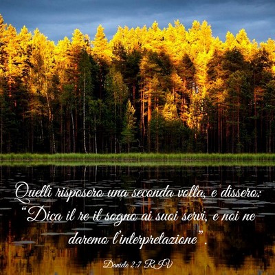 Picture 03 - Daniele 2:7 RIV - Quelli risposero una seconda volta, e dissero: - Bible Verse Picture