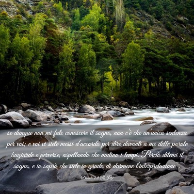 Picture 03 - Daniele 2:9 RIV - se dunque non mi fate conoscere il sogno, non - Bible Verse Picture