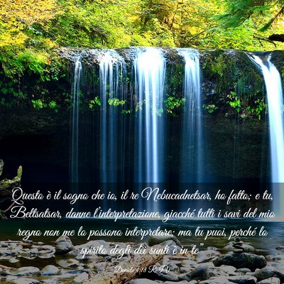 Picture 03 - Daniele 4:18 RIV - Questo è il sogno che io, il re Nebucadnetsar, - Bible Verse Picture