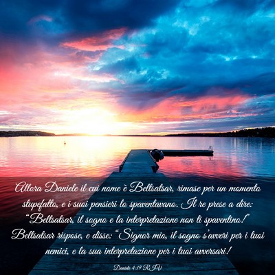 Picture 03 - Daniele 4:19 RIV - Allora Daniele il cui nome è Beltsatsar, rimase - Bible Verse Picture
