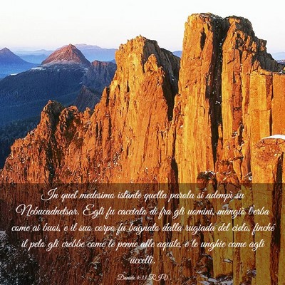 Picture 03 - Daniele 4:33 RIV - In quel medesimo istante quella parola si adempì - Bible Verse Picture