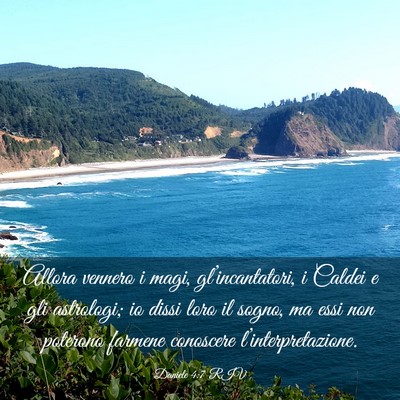 Picture 03 - Daniele 4:7 RIV - Allora vennero i magi, gl’incantatori, i Caldei - Bible Verse Picture