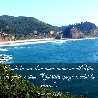 Picture 03 - Daniele 8:16 RIV - E udii la voce d’un uomo in mezzo all’Ulai, - Bible Verse Picture
