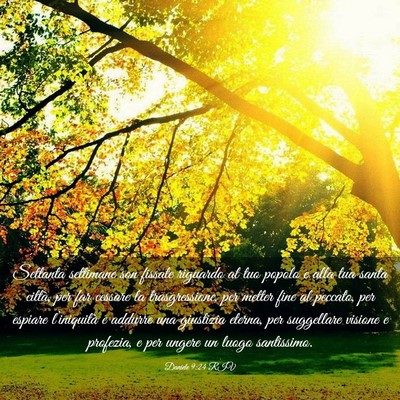 Picture 03 - Daniele 9:24 RIV - Settanta settimane son fissate riguardo al tuo - Bible Verse Picture