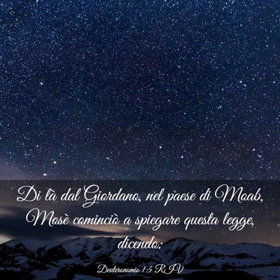Picture 03 - Deuteronomio 1:5 RIV - Di là dal Giordano, nel paese di Moab, Mosè - Bible Verse Picture