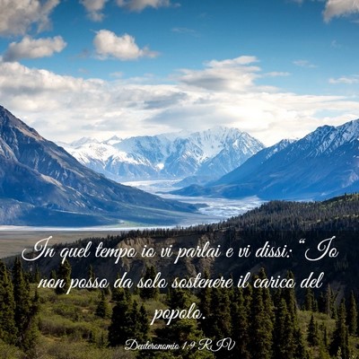 Picture 03 - Deuteronomio 1:9 RIV - In quel tempo io vi parlai e vi dissi: “Io non - Bible Verse Picture
