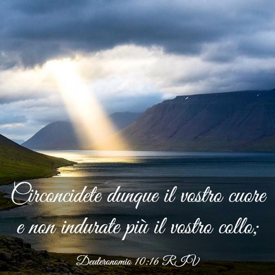 Picture 03 - Deuteronomio 10:16 RIV - Circoncidete dunque il vostro cuore e non - Bible Verse Picture
