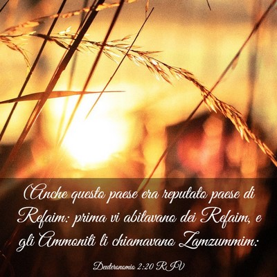 Picture 03 - Deuteronomio 2:20 RIV - (Anche questo paese era reputato paese di Refaim: - Bible Verse Picture