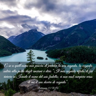 Picture 03 - Deuteronomio 25:7 RIV - E se a quell’uomo non piaccia di prender la sua - Bible Verse Picture