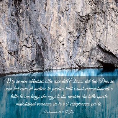 Picture 03 - Deuteronomio 28:15 RIV - Ma se non ubbidisci alla voce dell’Eterno, del - Bible Verse Picture