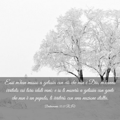 Picture 03 - Deuteronomio 32:21 RIV - Essi m’han mosso a gelosia con ciò che non è - Bible Verse Picture