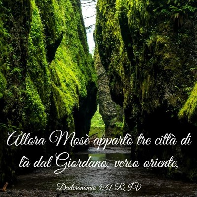 Picture 03 - Deuteronomio 4:41 RIV - Allora Mosè appartò tre città di là dal - Bible Verse Picture