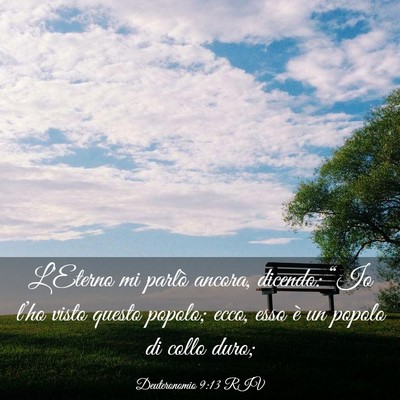 Picture 03 - Deuteronomio 9:13 RIV - L’Eterno mi parlò ancora, dicendo: “Io - Bible Verse Picture