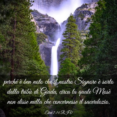 Picture 03 - Ebrei 7:14 RIV - perché è ben noto che il nostro Signore è - Bible Verse Picture
