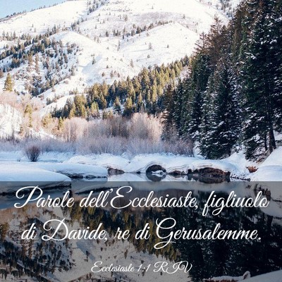 Picture 03 - Ecclesiaste 1:1 RIV - Parole dell’Ecclesiaste, figliuolo di Davide, - Bible Verse Picture