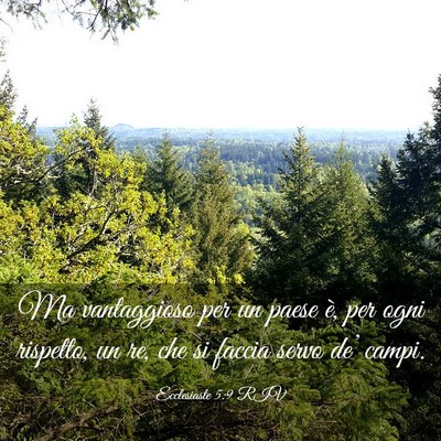 Picture 03 - Ecclesiaste 5:9 RIV - Ma vantaggioso per un paese è, per ogni - Bible Verse Picture