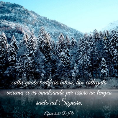 Picture 03 - Efesini 2:21 RIV - sulla quale l’edificio intero, ben collegato - Bible Verse Picture