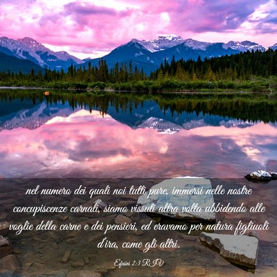 Picture 03 - Efesini 2:3 RIV - nel numero dei quali noi tutti pure, immersi - Bible Verse Picture