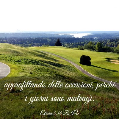 Picture 03 - Efesini 5:16 RIV - approfittando delle occasioni, perché i giorni - Bible Verse Picture