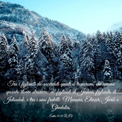 Picture 03 - Esdra 10:18 RIV - Tra i figliuoli de’ sacerdoti questi si - Bible Verse Picture