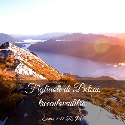 Picture 03 - Esdra 2:17 RIV - Figliuoli di Betsai, - Bible Verse Picture
