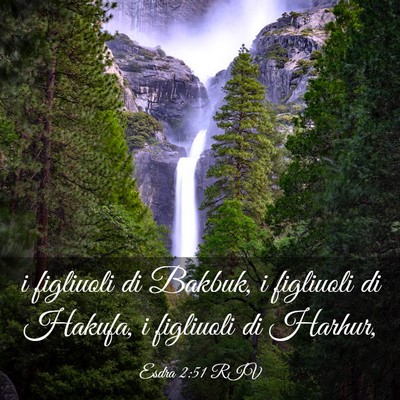 Picture 03 - Esdra 2:51 RIV - i figliuoli di Bakbuk, i figliuoli di Hakufa, i - Bible Verse Picture