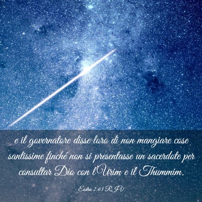 Picture 03 - Esdra 2:63 RIV - e il governatore disse loro di non mangiare cose - Bible Verse Picture