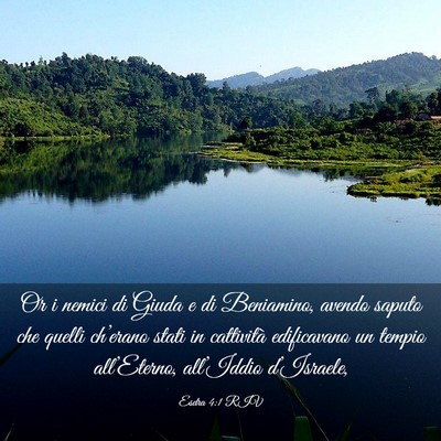 Picture 03 - Esdra 4:1 RIV - Or i nemici di Giuda e di Beniamino, avendo - Bible Verse Picture