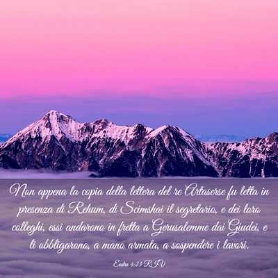 Picture 03 - Esdra 4:23 RIV - Non appena la copia della lettera del re - Bible Verse Picture