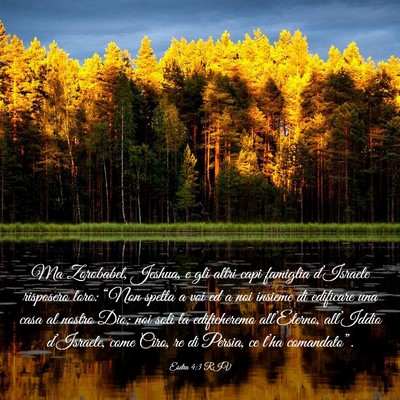 Picture 03 - Esdra 4:3 RIV - Ma Zorobabel, Jeshua, e gli altri capi famiglia - Bible Verse Picture