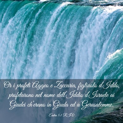 Picture 03 - Esdra 5:1 RIV - Or i profeti Aggeo e Zaccaria, figliuolo - Bible Verse Picture