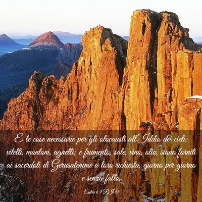 Picture 03 - Esdra 6:9 RIV - E le cose necessarie per gli olocausti - Bible Verse Picture