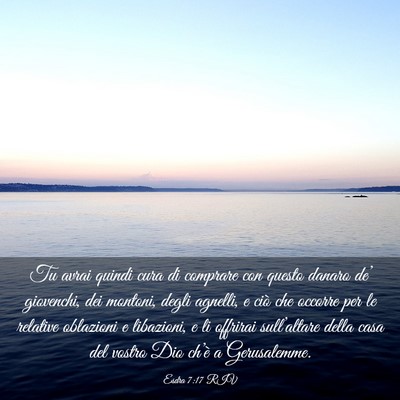 Picture 03 - Esdra 7:17 RIV - Tu avrai quindi cura di comprare con questo - Bible Verse Picture