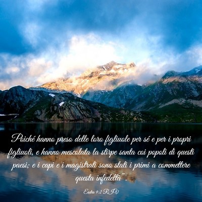 Picture 03 - Esdra 9:2 RIV - Poiché hanno preso delle loro figliuole per sé - Bible Verse Picture