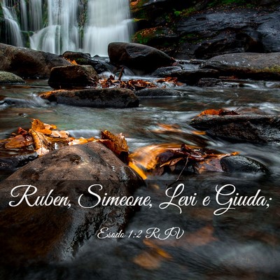 Picture 03 - Esodo 1:2 RIV - Ruben, Simeone, Levi e - Bible Verse Picture