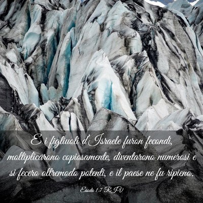 Picture 03 - Esodo 1:7 RIV - E i figliuoli d’Israele furon fecondi, - Bible Verse Picture