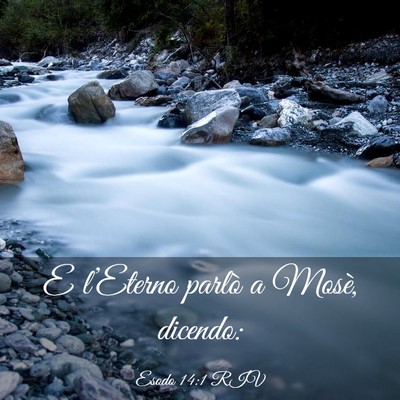 Picture 03 - Esodo 14:1 RIV - E l’Eterno parlò a Mosè, - Bible Verse Picture