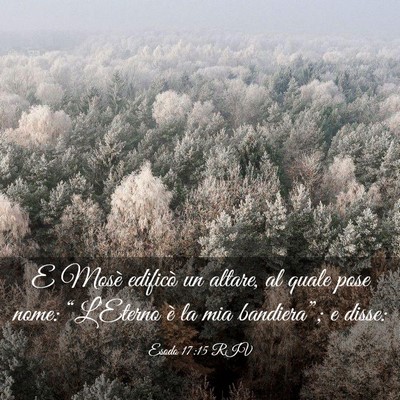 Picture 03 - Esodo 17:15 RIV - E Mosè edificò un altare, al quale pose nome: - Bible Verse Picture