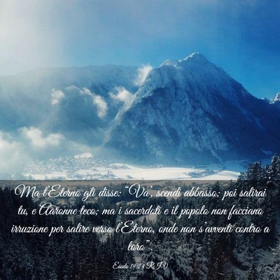 Picture 03 - Esodo 19:24 RIV - Ma l’Eterno gli disse: “Va’, scendi - Bible Verse Picture