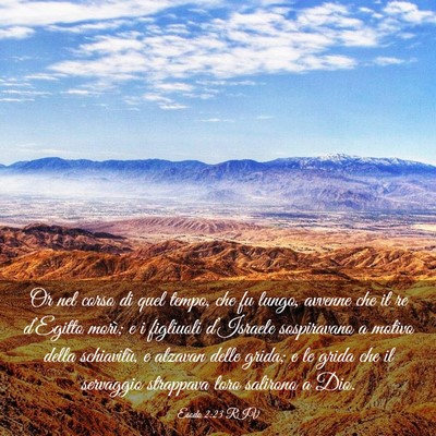 Picture 03 - Esodo 2:23 RIV - Or nel corso di quel tempo, che fu lungo, avvenne - Bible Verse Picture