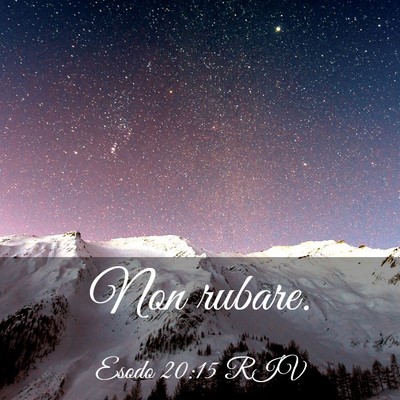 Picture 03 - Esodo 20:15 RIV - Non - Bible Verse Picture