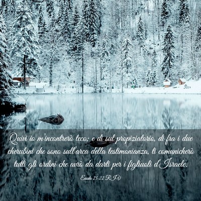 Picture 03 - Esodo 25:22 RIV - Quivi io m’incontrerò teco; e di sul - Bible Verse Picture