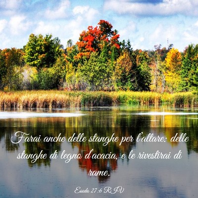 Picture 03 - Esodo 27:6 RIV - Farai anche delle stanghe per l’altare: delle - Bible Verse Picture