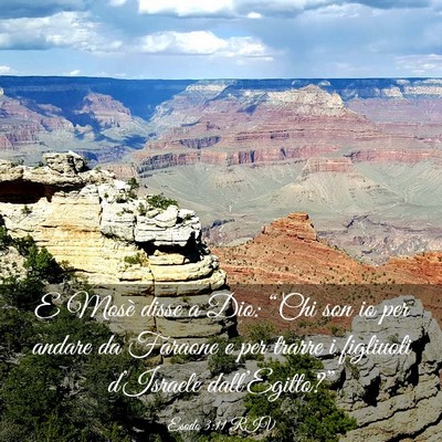 Picture 03 - Esodo 3:11 RIV - E Mosè disse a Dio: “Chi son io per andare da - Bible Verse Picture