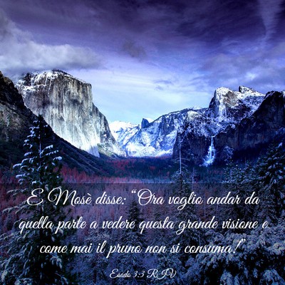 Picture 03 - Esodo 3:3 RIV - E Mosè disse: “Ora voglio andar da quella - Bible Verse Picture