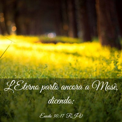 Picture 03 - Esodo 30:17 RIV - L’Eterno parlò ancora a Mosè, - Bible Verse Picture